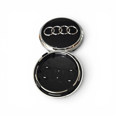 Ковпачки (заглушки) в диски Audi, чорні 69\63мм 4L0 601170